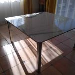 Table en marbre réalisée par l'entreprise Cros-Guibbert.